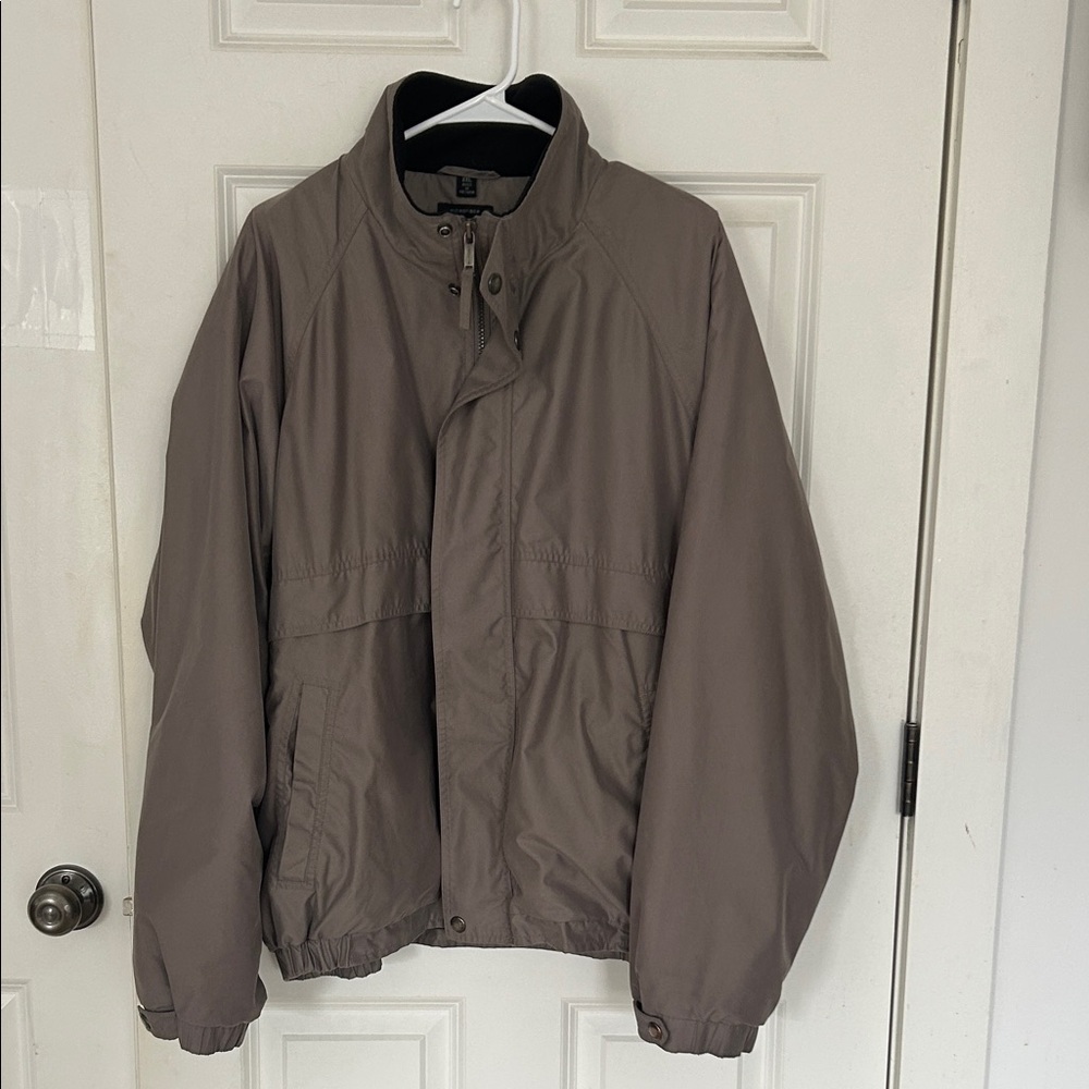 Claiborne Men's Zip up windbreaker Jacket size XXL lightweight stand-up collar